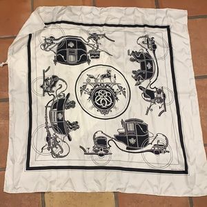 Hermès black&white scarf very rare
